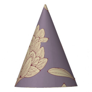 Chapéu De Festa Croco Floral Retroativo: Papel de Carteira Mauve A