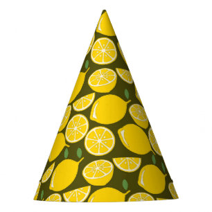 Chapéu De Festa Curta Diversão Moderna de Lemon Yellow