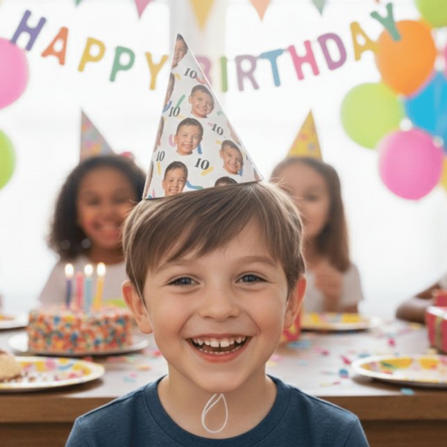Chapéu De Festa Custom Face 20th 30th 40th 50th 60th 70th Birthday (Criador carregado)