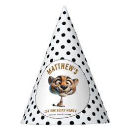 Chapéu De Festa Cute Crazy Cow Farm Theme 1st Birthday