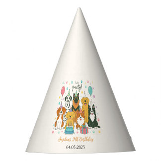 Chapéu De Festa Cute Puppy Dogs Boy 5th Birthday Party