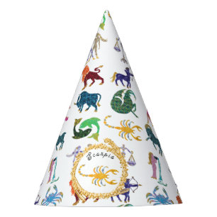 Chapéu De Festa Cute Scorpio Zodiac Birthday