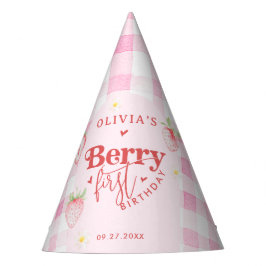 Chapéu De Festa Cute Strawberry Daisy Berry Primeira Foto: Brithda