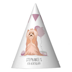 Chapéu De Festa Cute Yorkshire Terrier Birthday