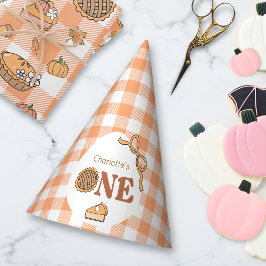 Chapéu De Festa Cutie Pie Pumpkin Gingham Birthday