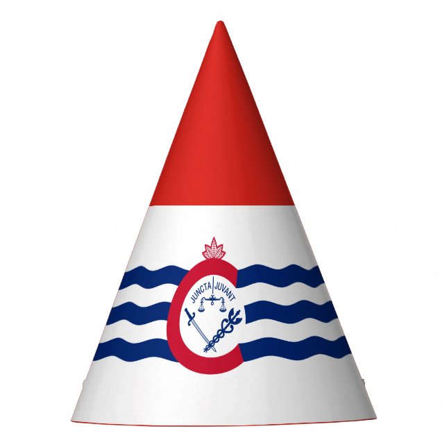 Chapéu de festa da bandeira de Cincinnati, Ohio (Frente)