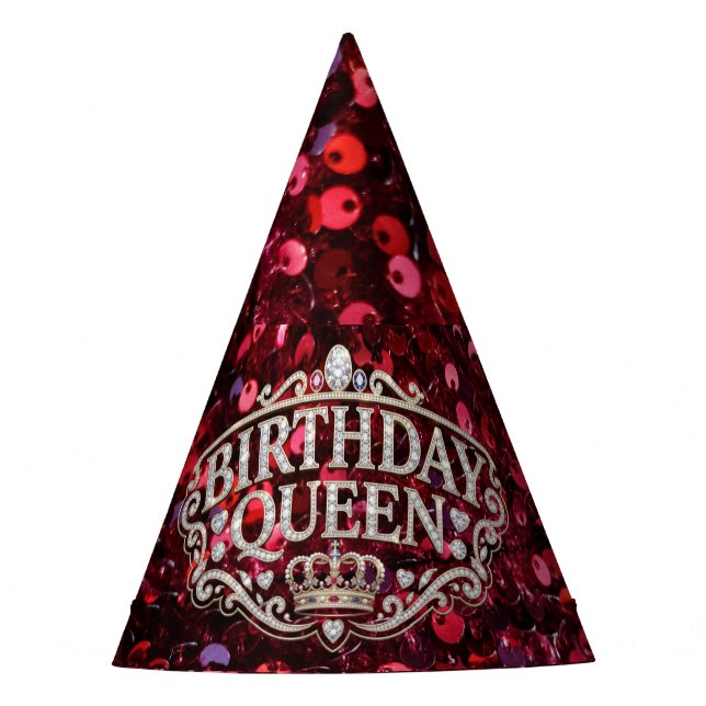 Chapéu de festa da rainha de aniversário (Frente)