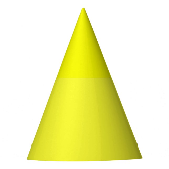 Chapéu De Festa Daffodilo sólido amarelo (Frente)