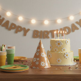 Chapéu De Festa Daisy Retro birthday party hats