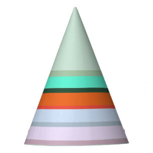 Chapéu de Festa de aniversário Colorido com Stripe