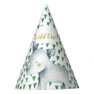 Chapéu de Festa de aniversário Safari Rhino Selv