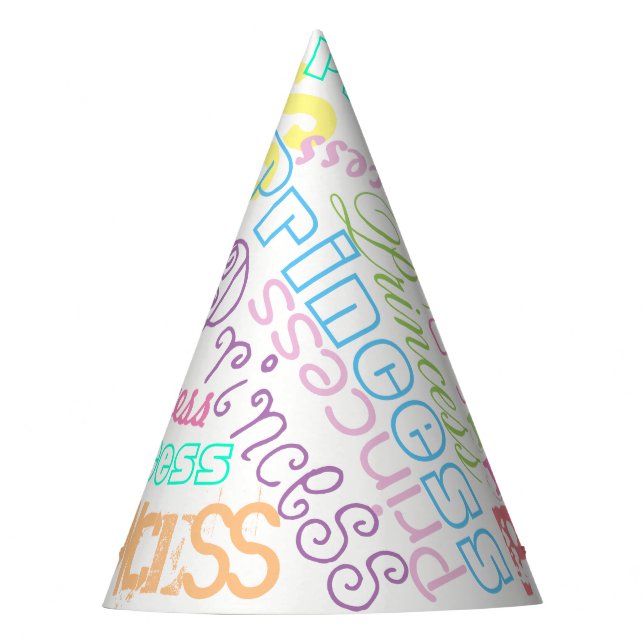Chapéu de Festa de Cores Personalizadas com Nome/P (Frente)