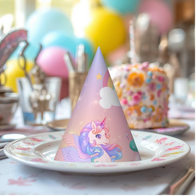 Chapéu de festa de papel da princesa unicórnio pas (Criador carregado)