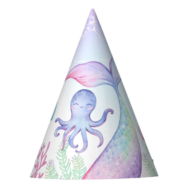 Chapéu de festa de papel tema náutico de aniversár (Frente)