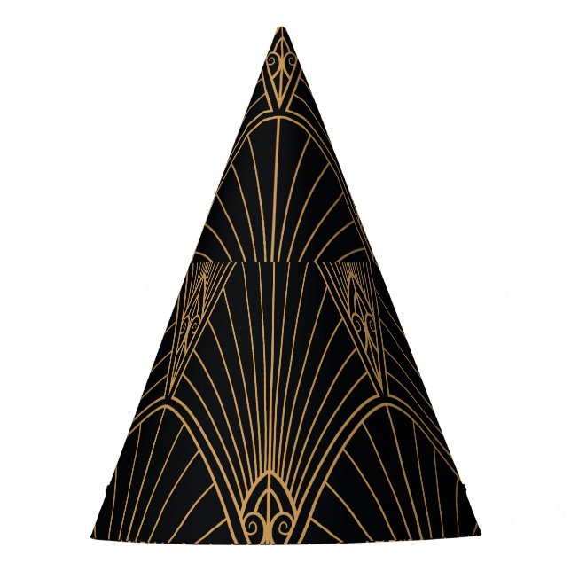 Chapéu De Festa Deco da arte: padrão geométrico clássico. (Frente)