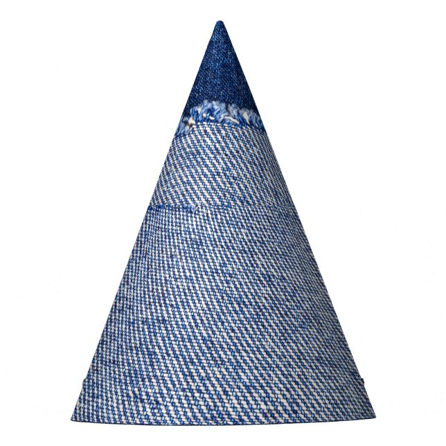 Chapéu De Festa Densidade torn: tecido jeans azul. (Frente)