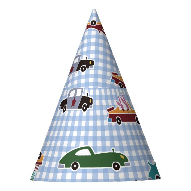 Chapéu De Festa Desenho De Carro Bonito: Simples E Sem Olhos (Frente)