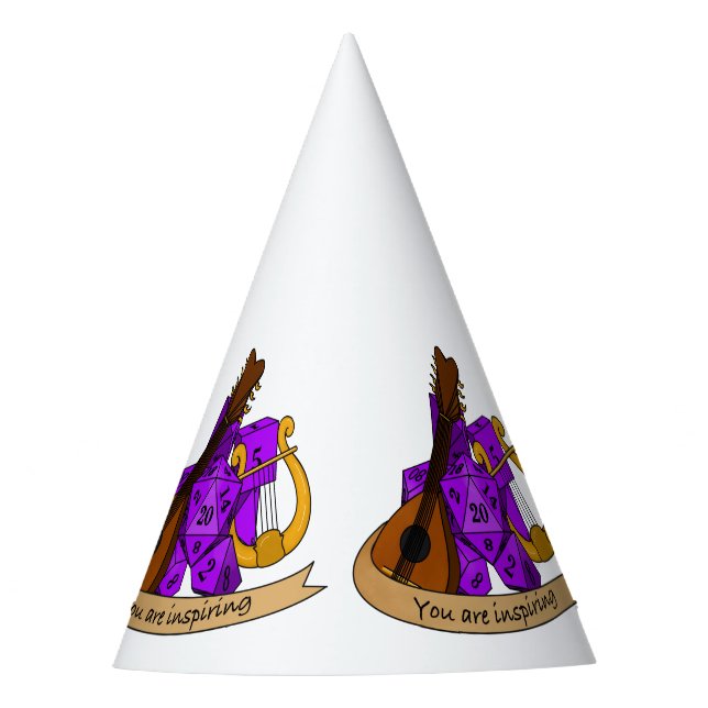 Chapéu De Festa Design de Bard Dice (Frente)