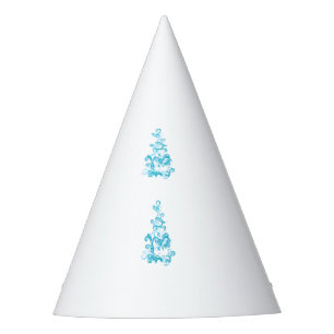 Chapéu De Festa Design de decoração de turquesa média, azul escura