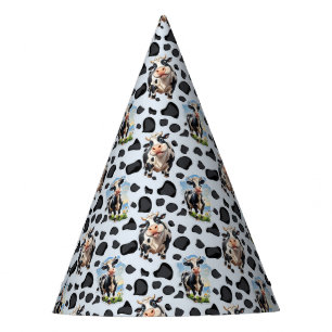 Chapéu De Festa Design de padrão animal de vaca