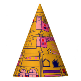 Chapéu De Festa Design de Padrão Sensível de Têxtil Mexicano