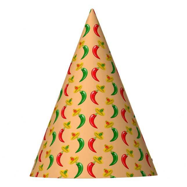 Chapéu De Festa Dia dos Mortos do Chilis Mexicano Patternado (Frente)