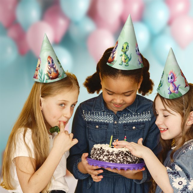 Chapéu De Festa Dino Roar Birthday Bash Party Hat Hat (Criador carregado)