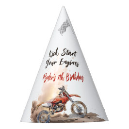 Chapéu De Festa Dirt Bike Any Age Birthday