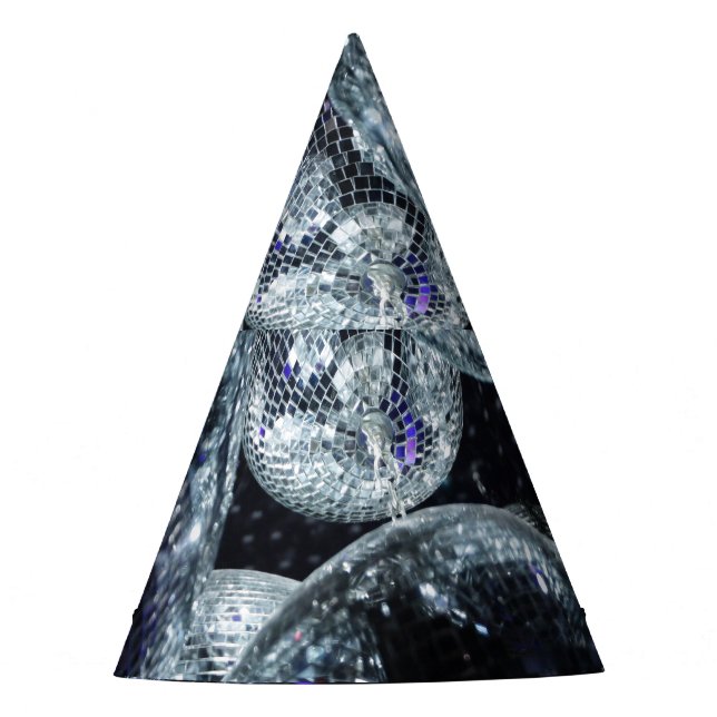 Chapéu De Festa Disco Balls: Atmosfera de Partido Escuro (Frente)