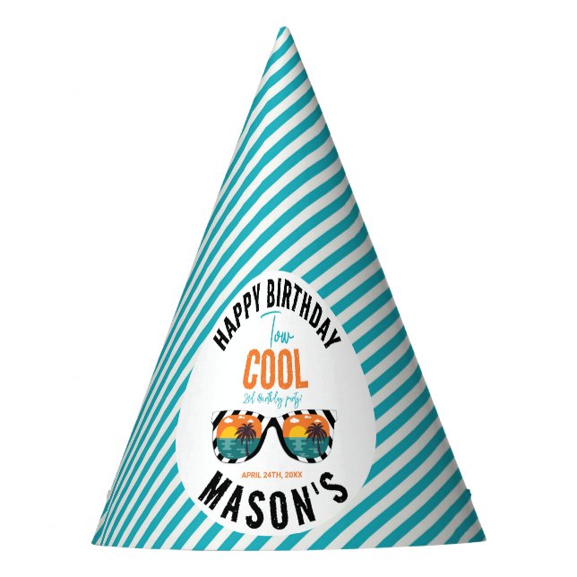 Chapéu De Festa Dois Legal segundos aniversários (Frente)