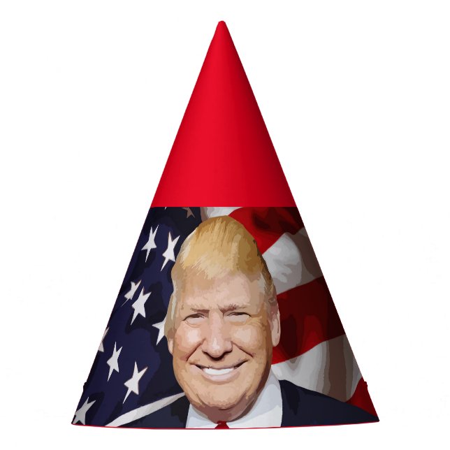 CHAPÉU DE FESTA DONALD TRUMP PARTITY HAT HATS (Frente)
