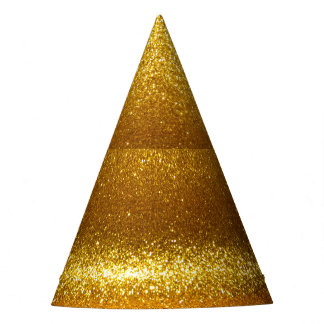 Chapéu De Festa Douradas luzes brilhantes, textura de natais vinta