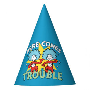 Chapéu De Festa Dr. Seuss   Coisa Um Coisa Dois Aqui Vem o Problem