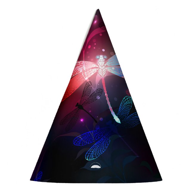 Chapéu De Festa Dragonfly vermelha (Esquerda)