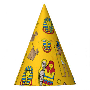 Chapéu De Festa Elementos egípcios, Anubis, padrão das pirâmides.