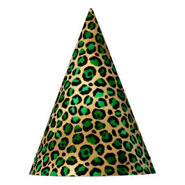Chapéu De Festa Emerald e Dourado Safari Series Design 8