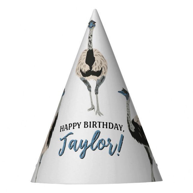 Chapéu De Festa Emus Bird Festa Personalizada (Frente)
