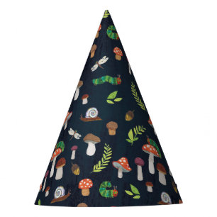 Chapéu De Festa Eric Carle Padrão de insetos e Cogumelos