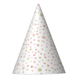Chapéu De Festa Erica Confetti Watercolor Dots Party Hat