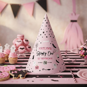 Chapéu De Festa Espantoso Um! Aniversário de 1 ano das meninas no