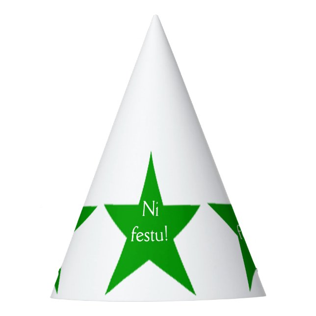 Chapéu De Festa Esperanto: Festu do Ni! (Frente)