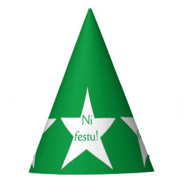 Chapéu De Festa Esperanto: Ni festu! -> Português: Vamos festejar!