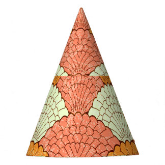 Chapéu De Festa Espetáculo de Shell: Padrões do mar de Abstrato