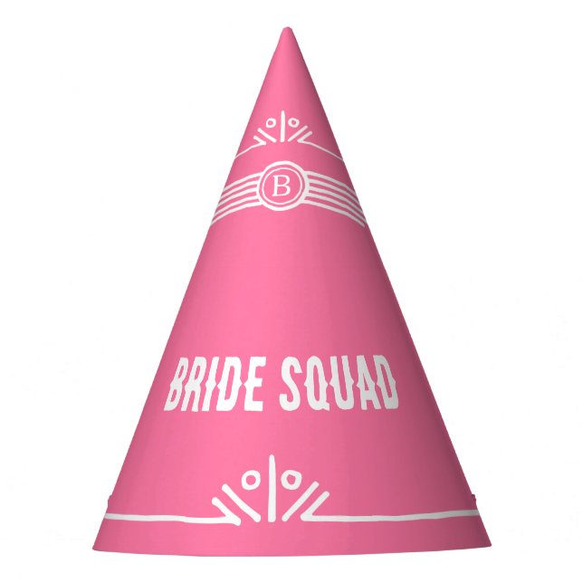 Chapéu De Festa Esquadrão de Noivas ou Noivas da Equipe (Frente)