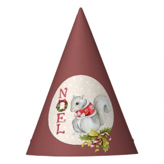 Chapéu De Festa Esquilo de Noel Festivo