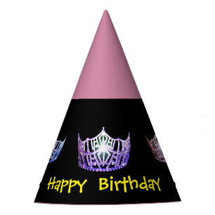 Chapéu De Festa Estilo americano Girls Crown Party Hat