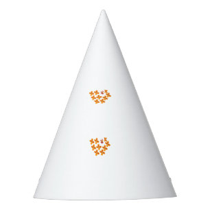 Chapéu De Festa Estilo Decorativo, Laranja Dull, Vermelho Cornell