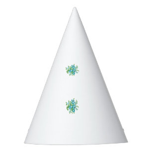 Chapéu De Festa Estilo Decorativo, Mint Cream, Fountain Blue, Teal