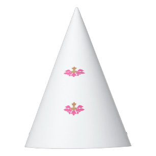Chapéu De Festa Estilo Decorativo, Rosa Quente, Latão Antiquado