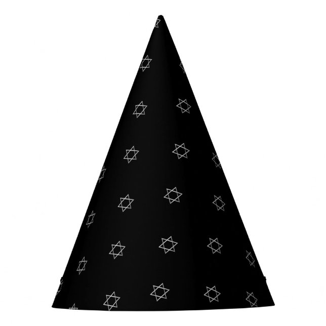 Chapéu De Festa Estrela Prateada 3-D de David (Frente)